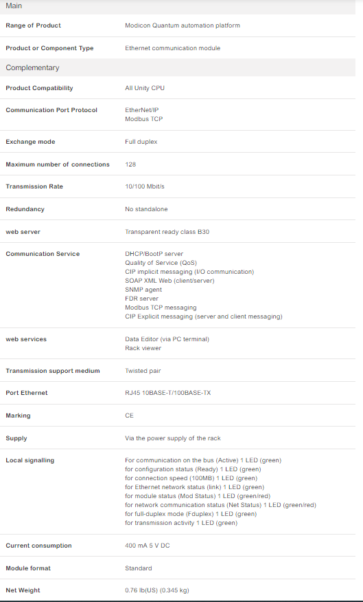 SCHNEIDER 140NOC77101