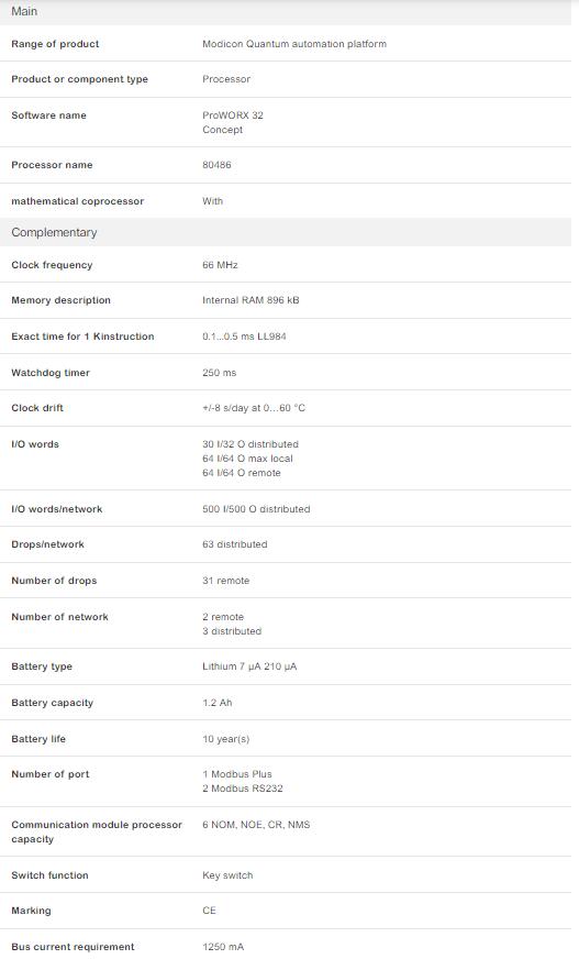 SCHNEIDER 140CPU43412AC