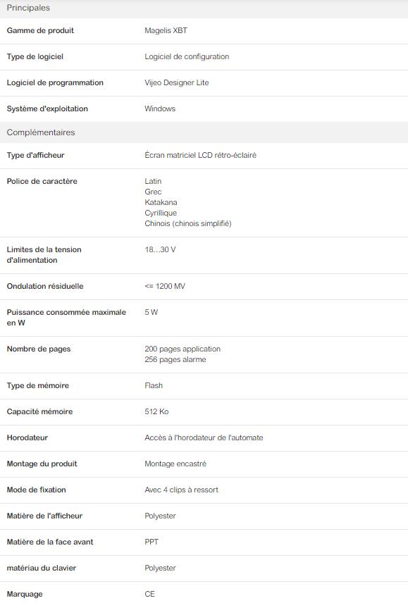 SCHNEIDER XBTPM027010