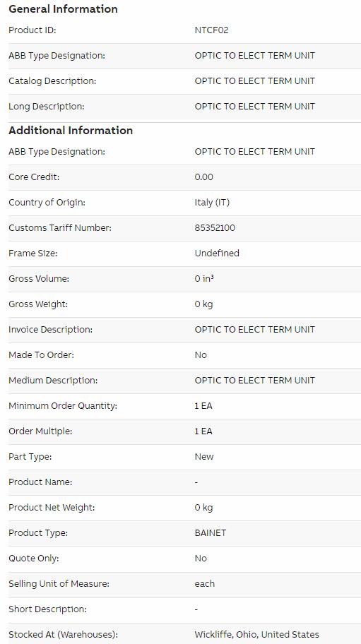 ABB NTCF02
