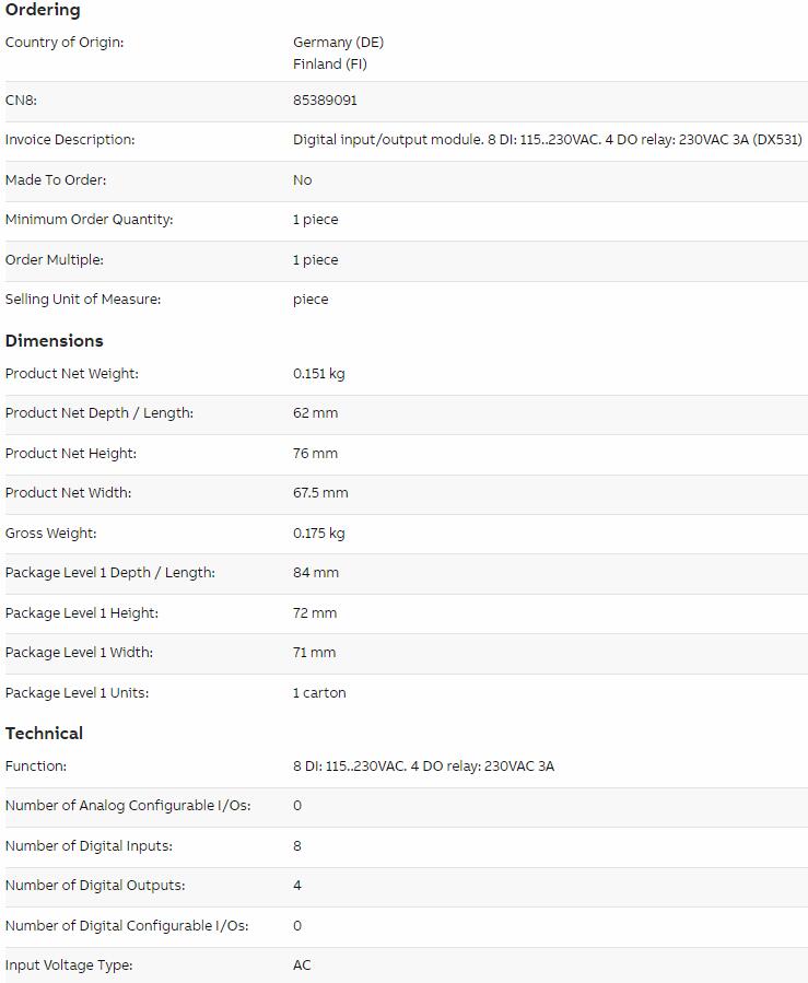 ABB 1SAP245000R0001
